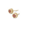 Pink Tourmaline stud earrings - shiri tam fine jewelry
