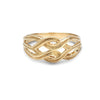 Knot ring with gallery - shiri tam fine jewelry