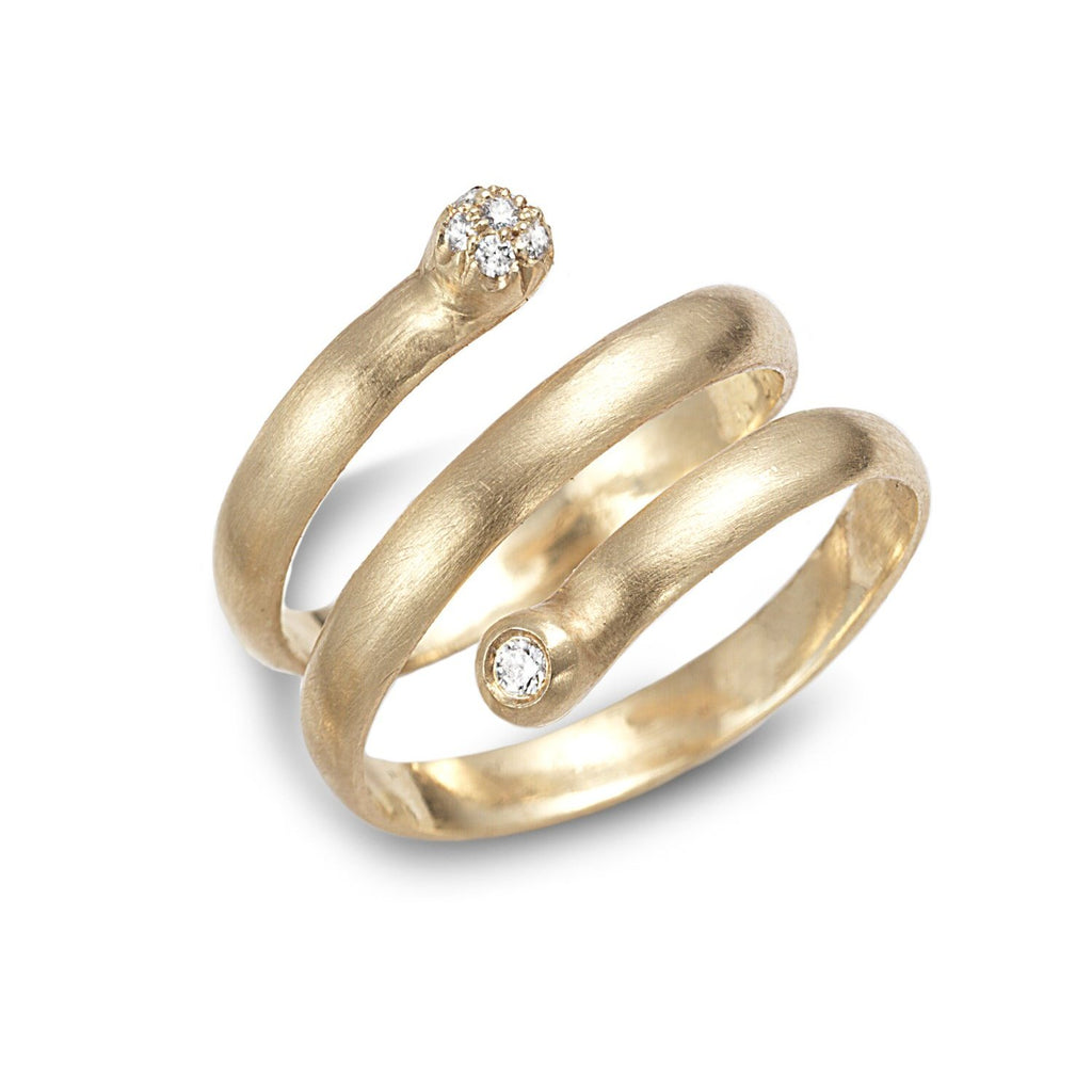 Wrap midi ring with diamonds - shiri tam fine jewelry