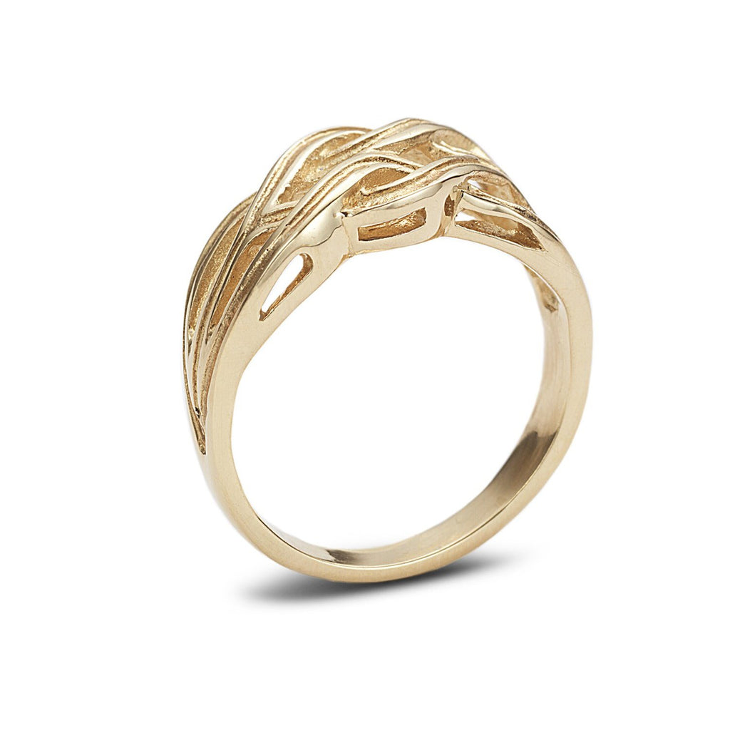 Knot ring with gallery - shiri tam fine jewelry